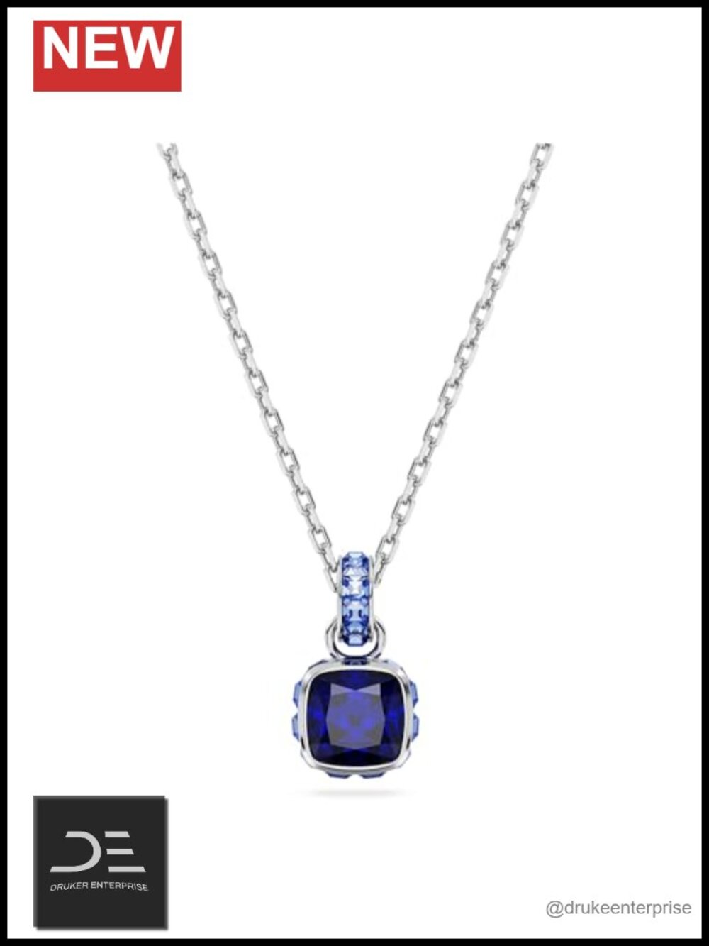 Swarovski Birthstone Pendant Necklace, Rhodium Finish, Necklace